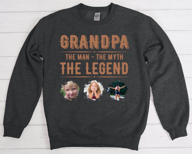 Custom Grandpa "The Myth The Legend" Sweatshirt