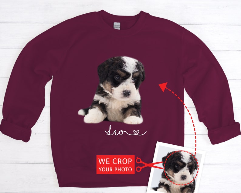 Custom Dog Mom Picture Sweatshirt