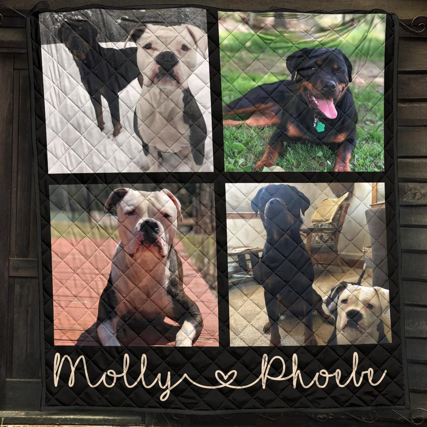 Custom Photo Quilt, Photo Quilt, Memory Quilt,Dog Quilt,Dog Mom,Dog Lover Gift,Gift For Dog Mom,Quilt Blanket,Custom Name Quilt,Personalized