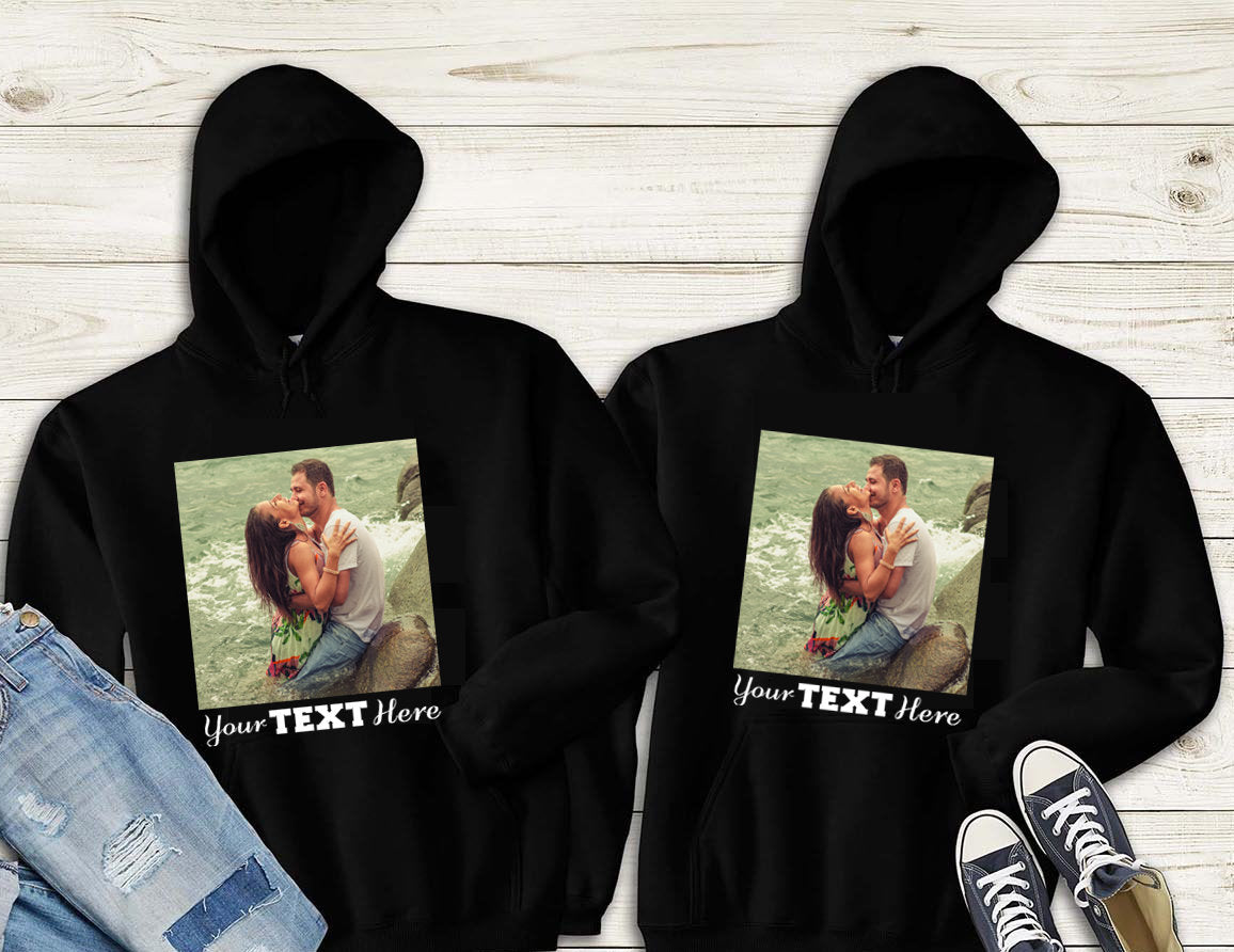 Custom Couple Hoodies with Photos