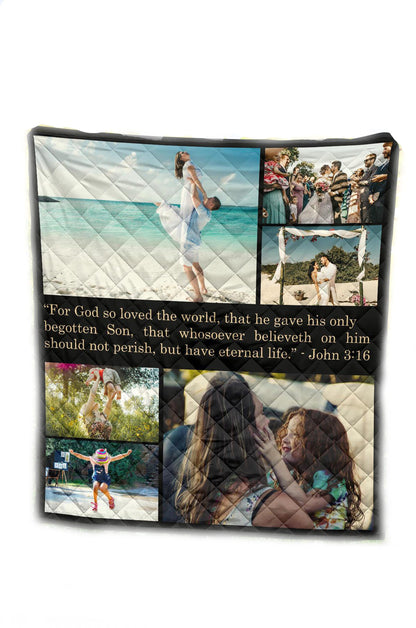 Christian Quilt, Bible Verse Quilt, Religious Quilt, Bible Verses, Bible Verse, Bible Quilt, Custom Photo Quilt, Photo Quilt, Quilt Blanket,