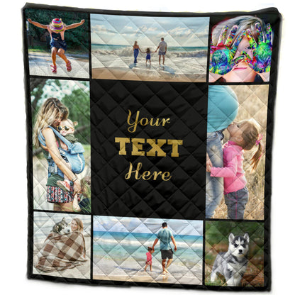 Custom Photo Quilt, Photo Quilt, Memory Quilt,Dog Quilt,Dog Mom,Dog Lover Gift,Gift For Dog Mom,Quilt Blanket,Custom Name Quilt,Personalized