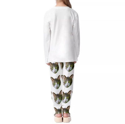 Custom Pet Face Pajama Sets - All Over Print Family PJs