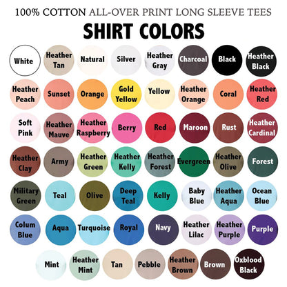 Cotton Shirts, Custom Long Sleeve Shirts, Customized Long Sleeve, Unisex Long Sleeve Shirt, Add Your Text T-Shirt,  Personalized Shirts,