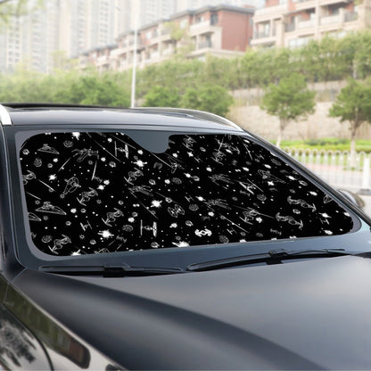 Free Shipping - Epic Space Battle - Star - Windshield Sunshade - Clearance Sale