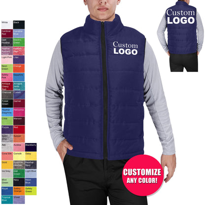 Custom Puffer Vest Jacket - Adult Padded jacket,Winter Jacket, Winter Vest,Coat,Customized jacket, Organization, School jacket,Team,