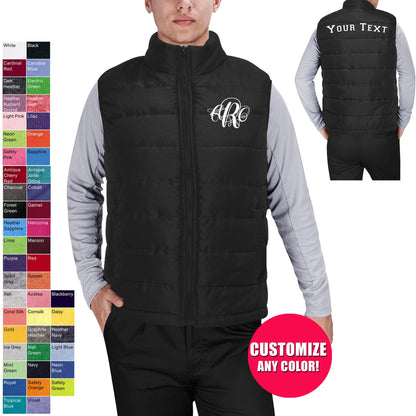 Custom Puffer Vest Jacket - Monogram Jacket,Winter Jacket, Winter Vest,Coat,Customized jacket, Organization, School jacket,Team,