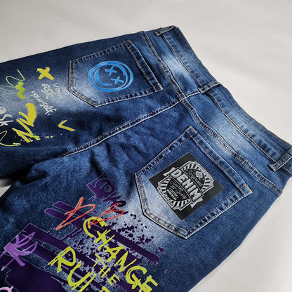 Custom Women Jeans, Add Your Own Text & Images, Cotton Jeans Customized Denim, Small To 2xl, Trendy Jeans,