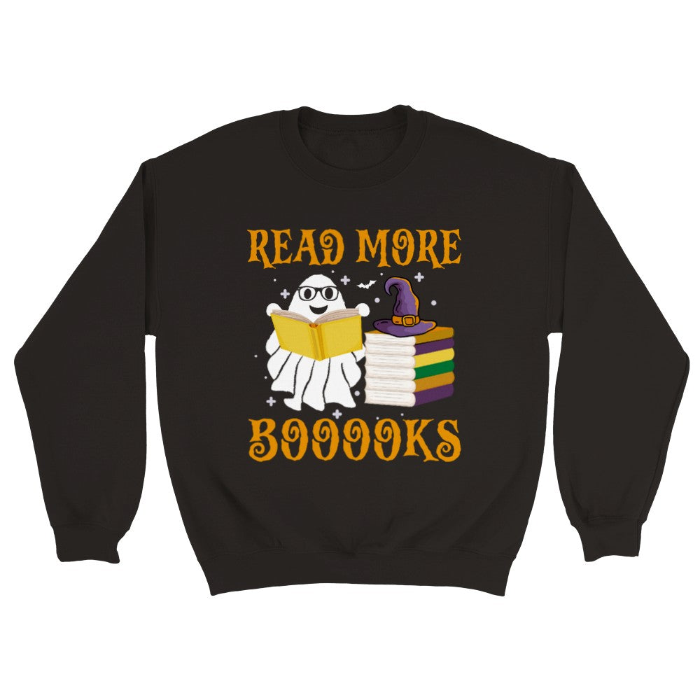 Halloween Teacher | Teacher Halloween Sweatshirt | Read More Books | Spooky Teacher Ghost Sweatshirt | Teacher Teams Sweatshirt