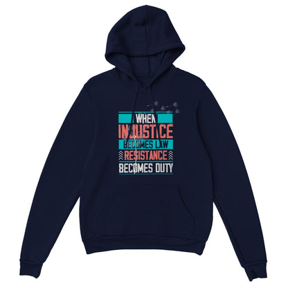 When Injustice Becomes Law, Resist, Resistance,hoodie, Notorious RBG hoodie, Political or protest hoodie, Supreme Court Notorious RBG
