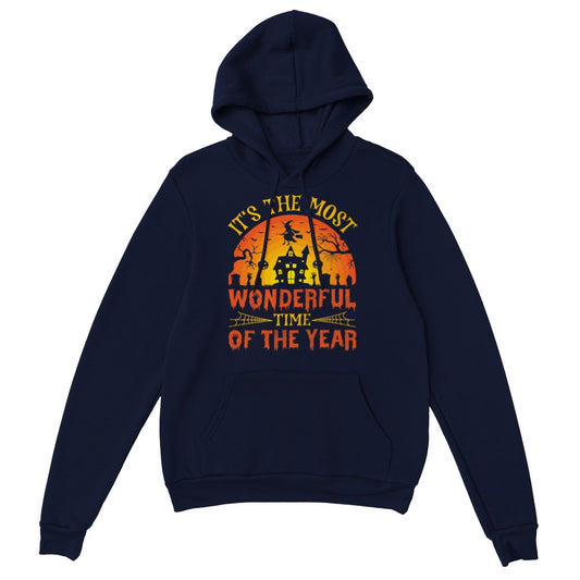 Horror Movie Hoodie, It's The Most Wonderful Time Of The Year Hoodie Gift For Halloween, Fall Aesthetic Hoodie,Witchy Hoodie,Trick Or Treat