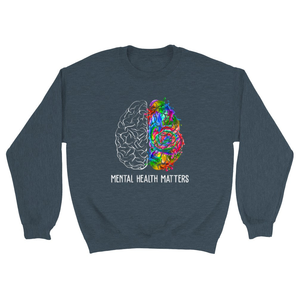 Mental Health Sweatshirt, Mental Health Matters, Plant Lovers Gift, Gardening Gift, Flower Sweatshirt, Floral Brain, Mental Health Awareness