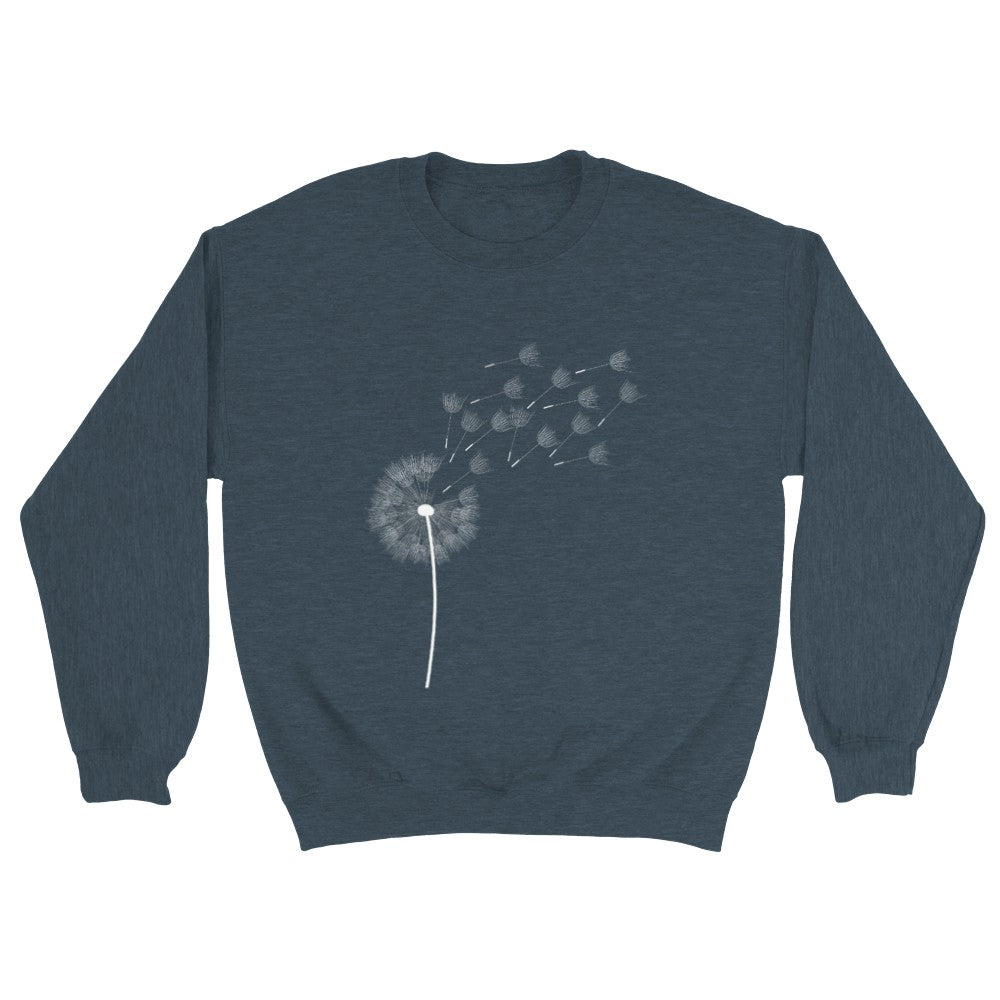 Inspirational Sweatshirt, Dandelion Sweatshirt, Windflower Sweatshirt, Meditation Gift, Yoga Sweatshirt, Boho Windflower Sweatshirt
