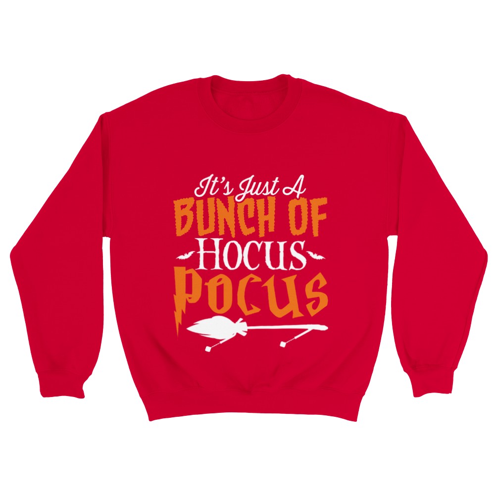 Just a Bunch of Hocus Pocus Sweatshirt Halloween sweatshirt hocus pocus sweat Unisex Heather ash gray