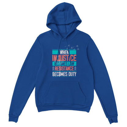 When Injustice Becomes Law, Resist, Resistance,hoodie, Notorious RBG hoodie, Political or protest hoodie, Supreme Court Notorious RBG