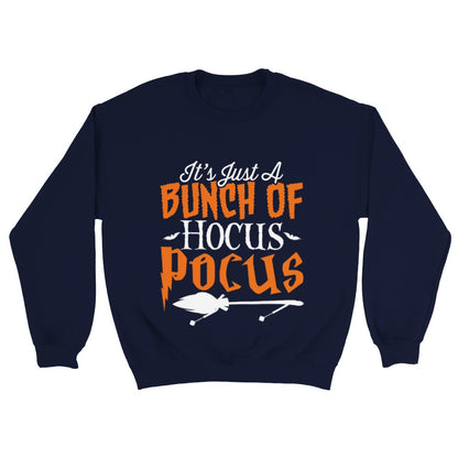 Just a Bunch of Hocus Pocus Sweatshirt Halloween sweatshirt hocus pocus sweat Unisex Heather ash gray
