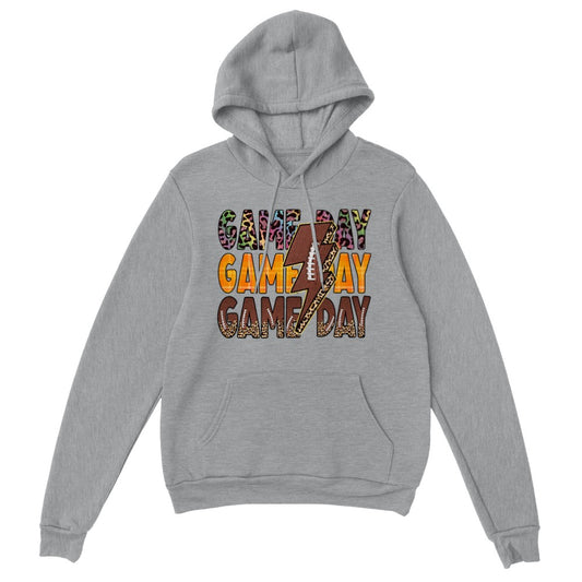 Football Hoodiefor Women, Gameday Leopard Lightning Bolt Football Hoodie, Fall Football Hoodie, Gameday Hoodie, Football Mom Hoodie