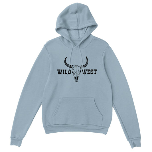 Boho Cow Skull Hoodie, Wild west Western Graphic Hoodie, Cowgirl Bull Southwest Clothing