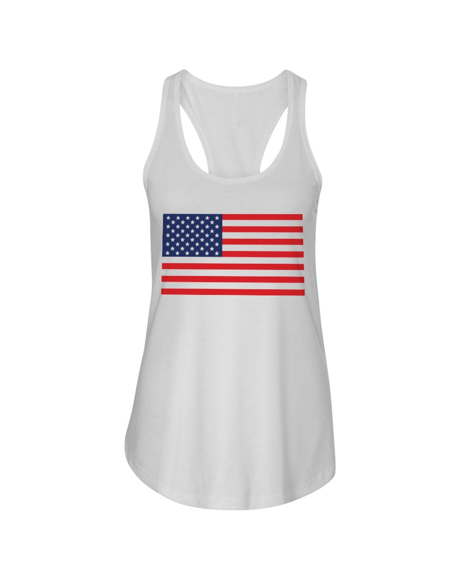 Ladies USA Flag Tank